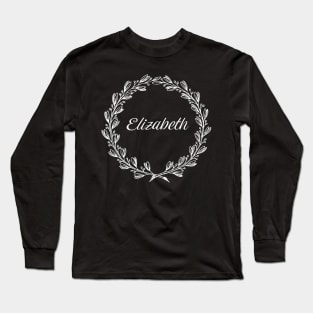 Elizabeth Floral Wreath Long Sleeve T-Shirt